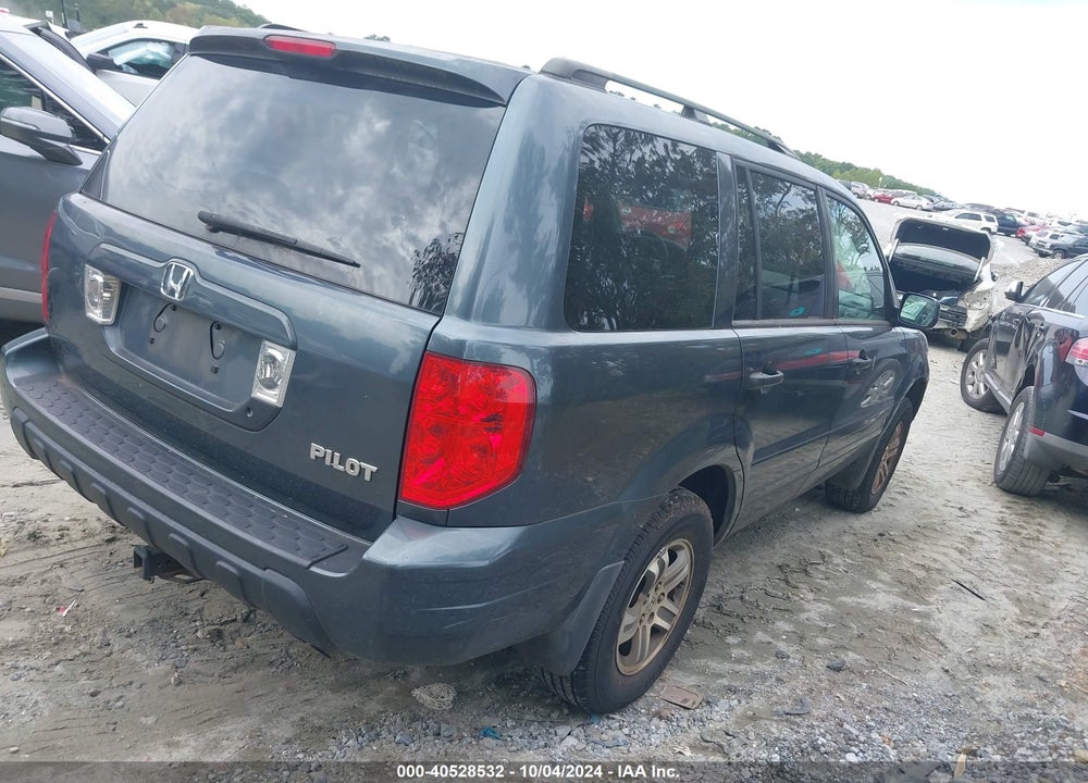 2004 HONDA PILOT EX-L VIN: 5FNYF18654B010773