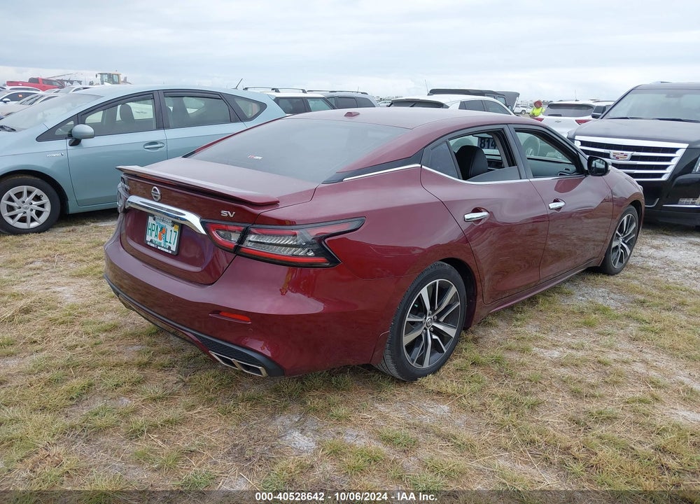 2021 NISSAN MAXIMA SV XTRONIC CVT VIN: 1N4AA6CV8MC501272