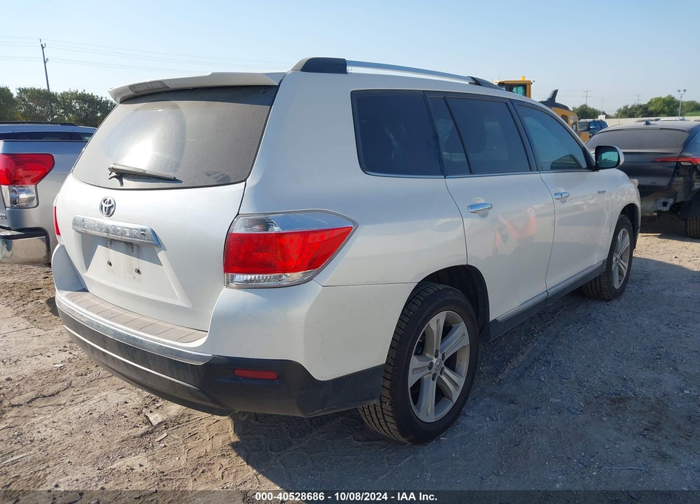 2012 TOYOTA HIGHLANDER LIMITED V6 VIN: 5TDYK3EH4CS063391