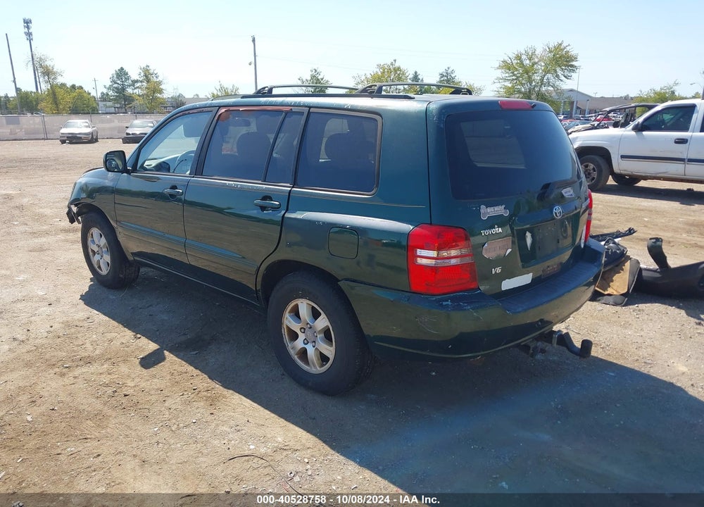2003 TOYOTA HIGHLANDER V6 VIN: JTEGF21A530084719