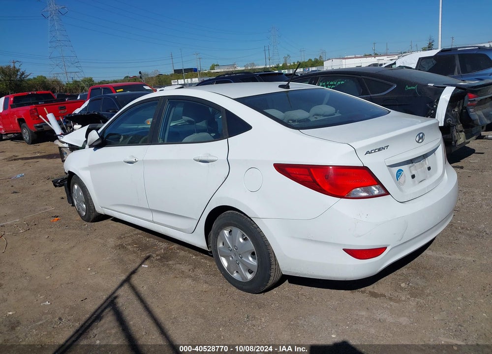 2017 HYUNDAI ACCENT SE VIN: KMHCT4AE3HU276386