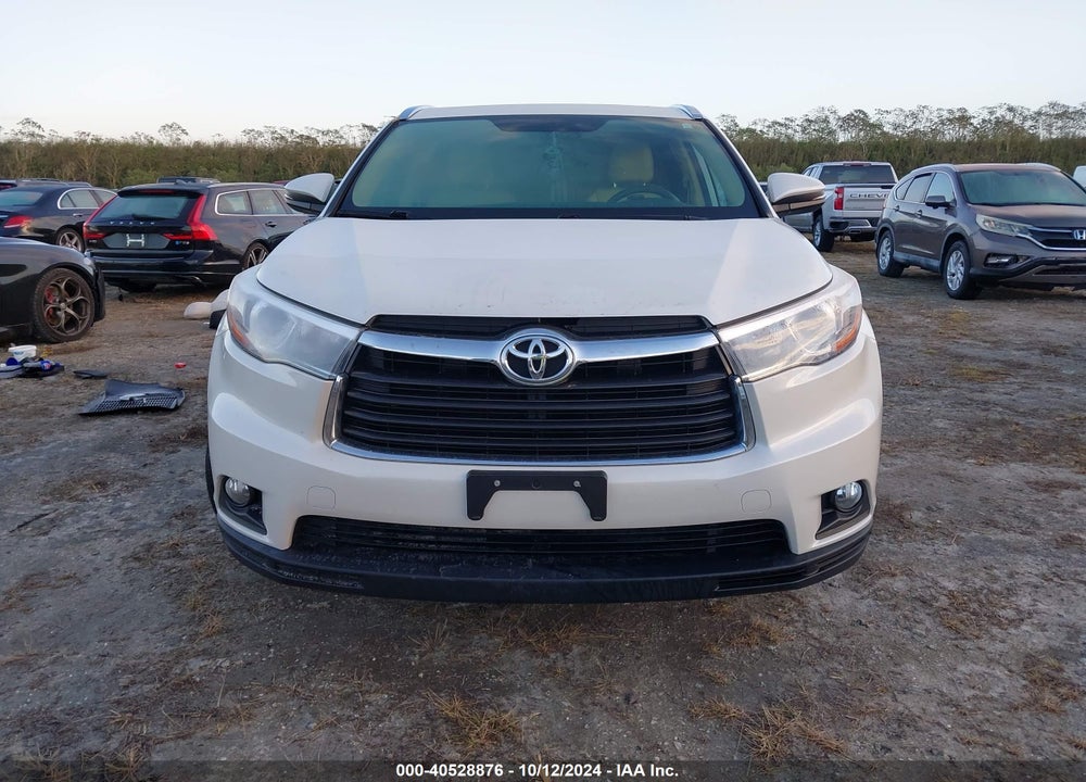 2016 TOYOTA HIGHLANDER XLE V6 VIN: 5TDJKRFH7GS338907