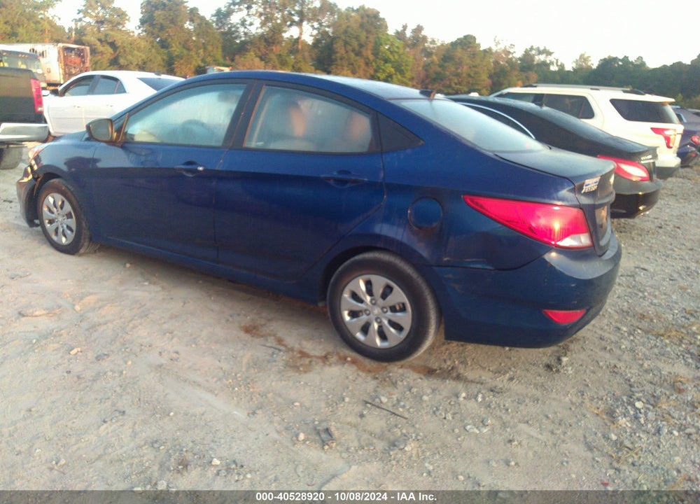 2016 HYUNDAI ACCENT SE VIN: KMHCT4AE7GU072916