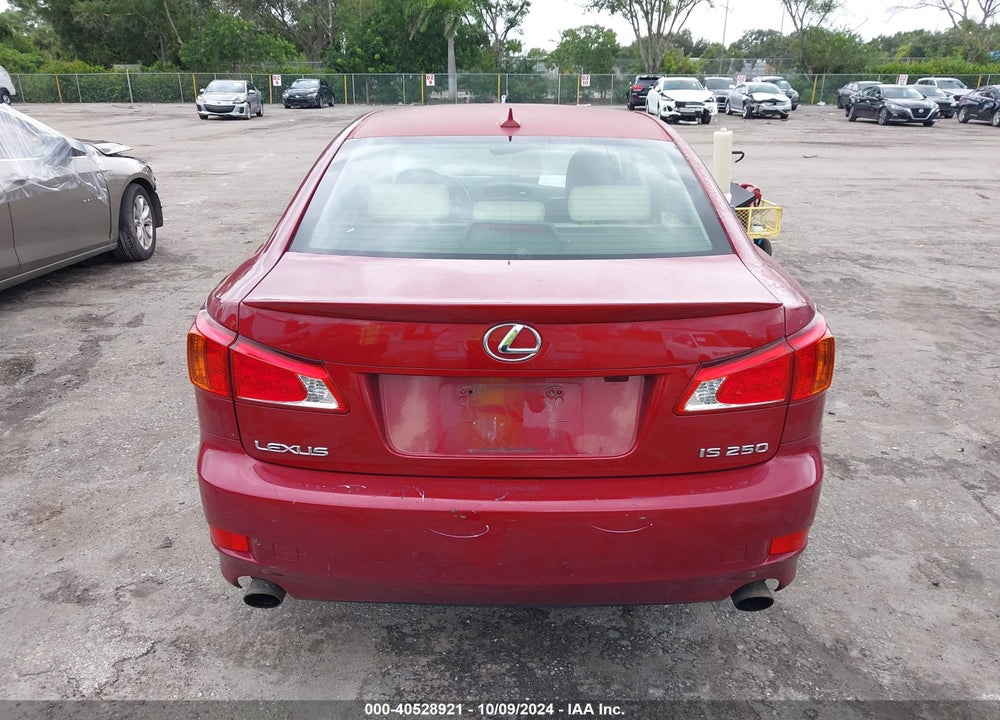 2010 LEXUS IS 250 VIN: JTHBF5C21A5123116