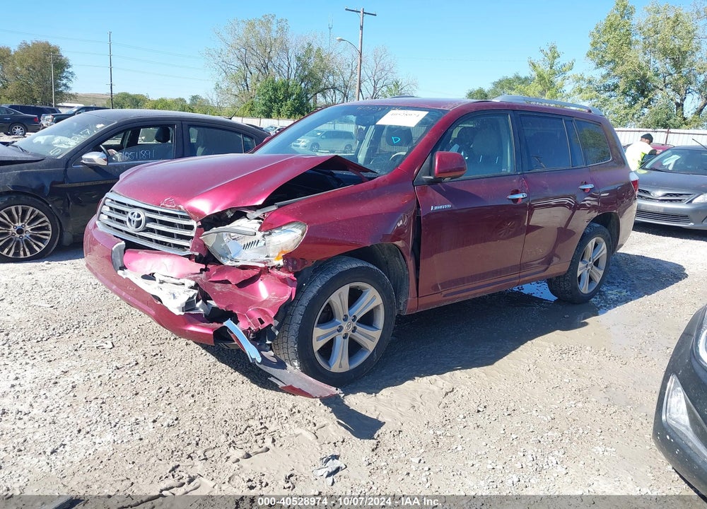 2010 TOYOTA HIGHLANDER LIMITED V6 VIN: JTEDK3EH7A2152709