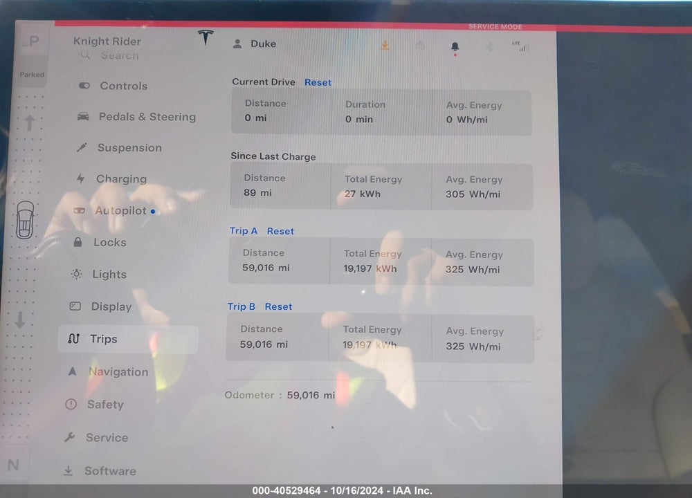 2022 TESLA MODEL X VIN: 7SAXCDE58NF364034