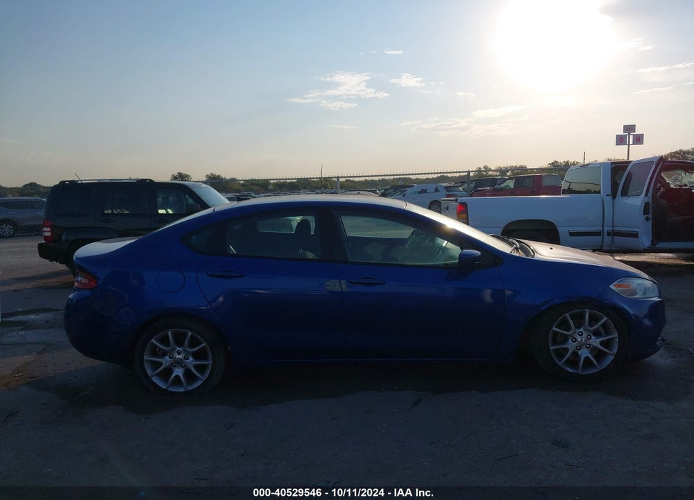 2013 DODGE DART SXT VIN: 1C3CDFBA6DD206047