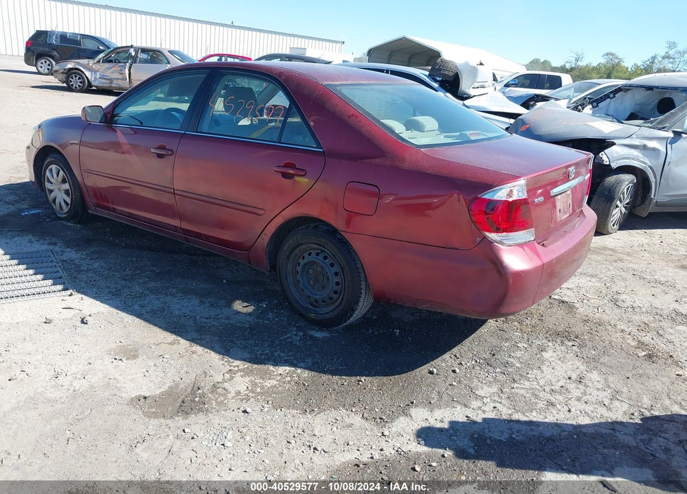 2005 TOYOTA CAMRY LE VIN: 4T1BE30K15U421833