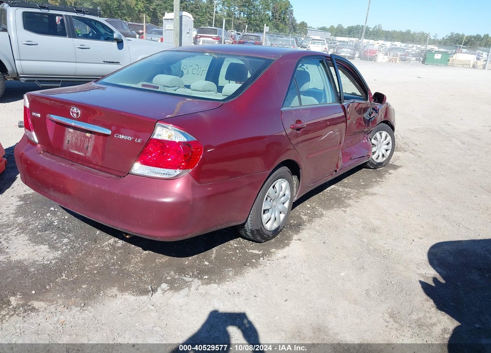 2005 TOYOTA CAMRY LE VIN: 4T1BE30K15U421833