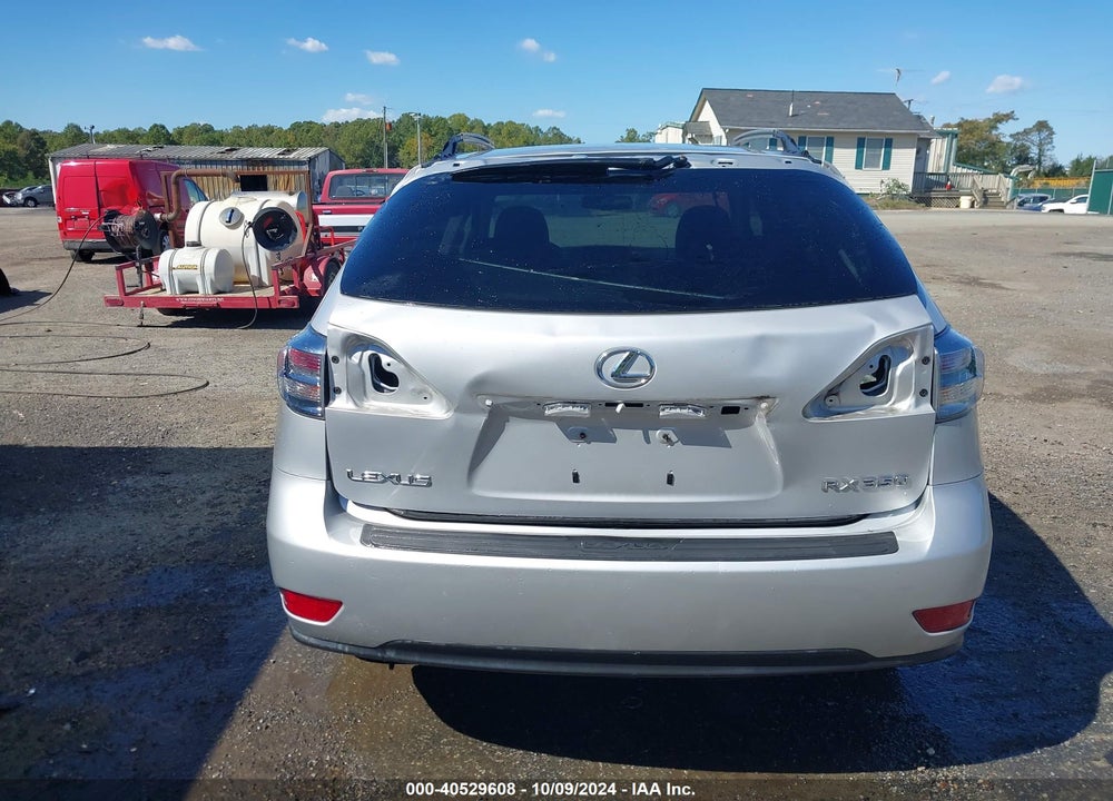 2010 LEXUS RX 350 VIN: 2T2BK1BA9AC076107