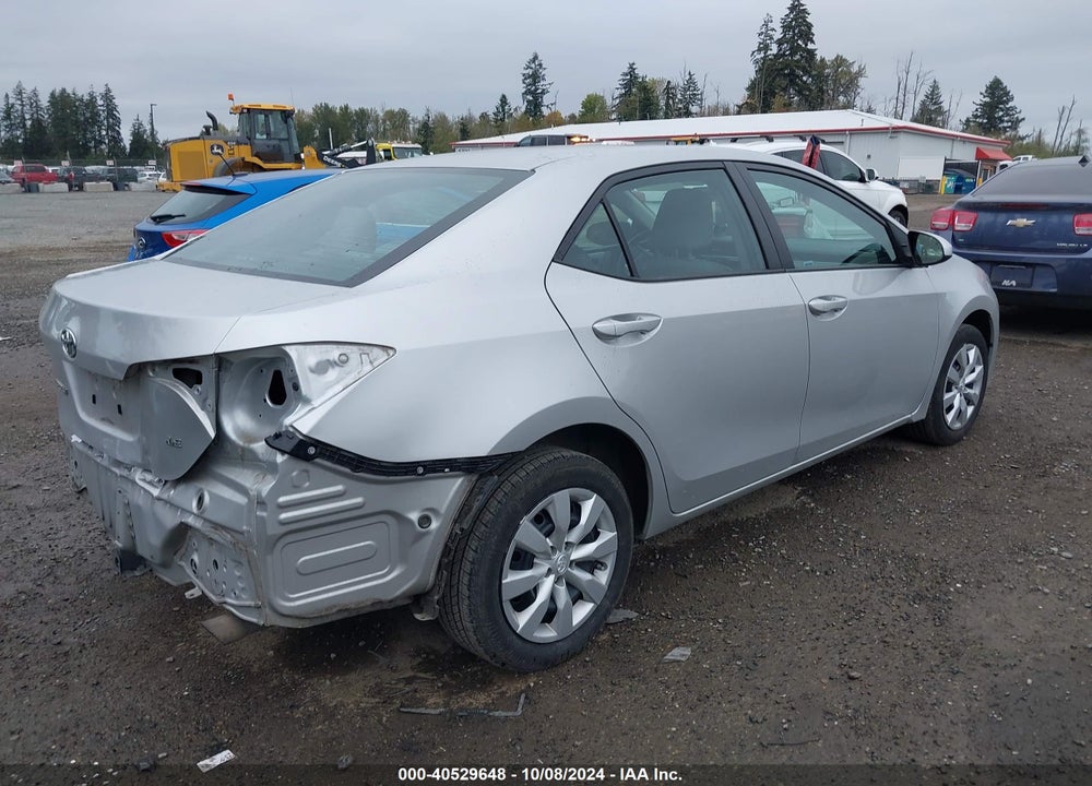 2015 TOYOTA COROLLA LE VIN: 5YFBURHE6FP365296