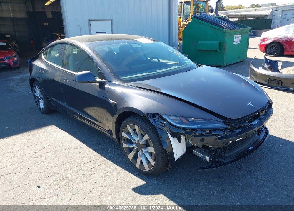 2024 TESLA MODEL 3 REAR-WHEEL DRIVE VIN: 5YJ3E1EA1RF751516