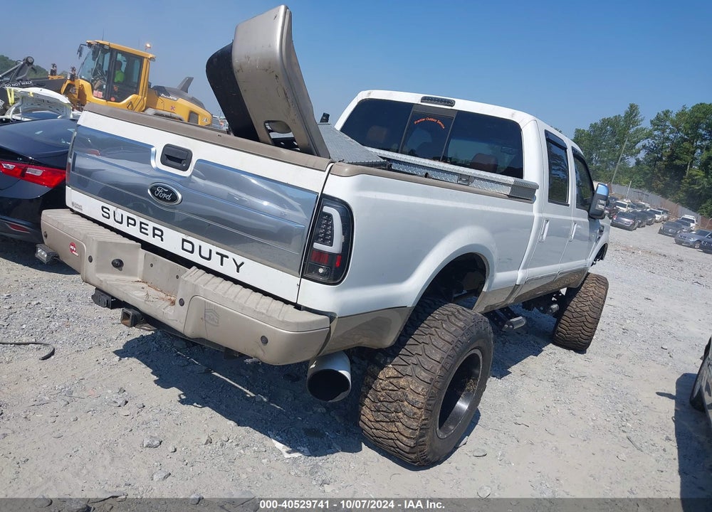 2008 FORD F-250 KING RANCH VIN: 1FTSW21R88ED02053