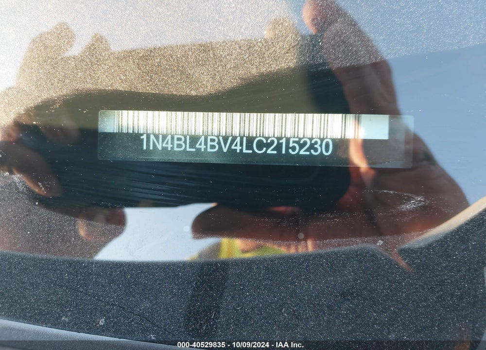 2020 NISSAN ALTIMA S FWD VIN: 1N4BL4BV4LC215230
