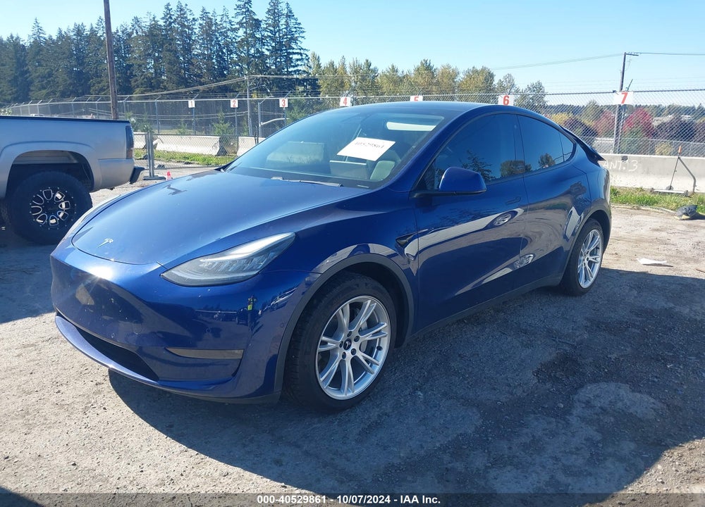 2020 TESLA MODEL Y LONG RANGE DUAL MOTOR ALL-WHEEL DRIVE VIN: 5YJYGDEE6LF057805