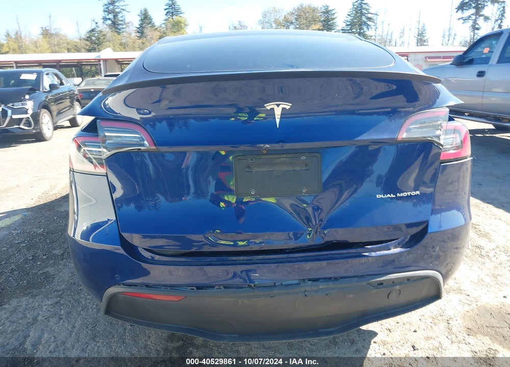 2020 TESLA MODEL Y LONG RANGE DUAL MOTOR ALL-WHEEL DRIVE VIN: 5YJYGDEE6LF057805