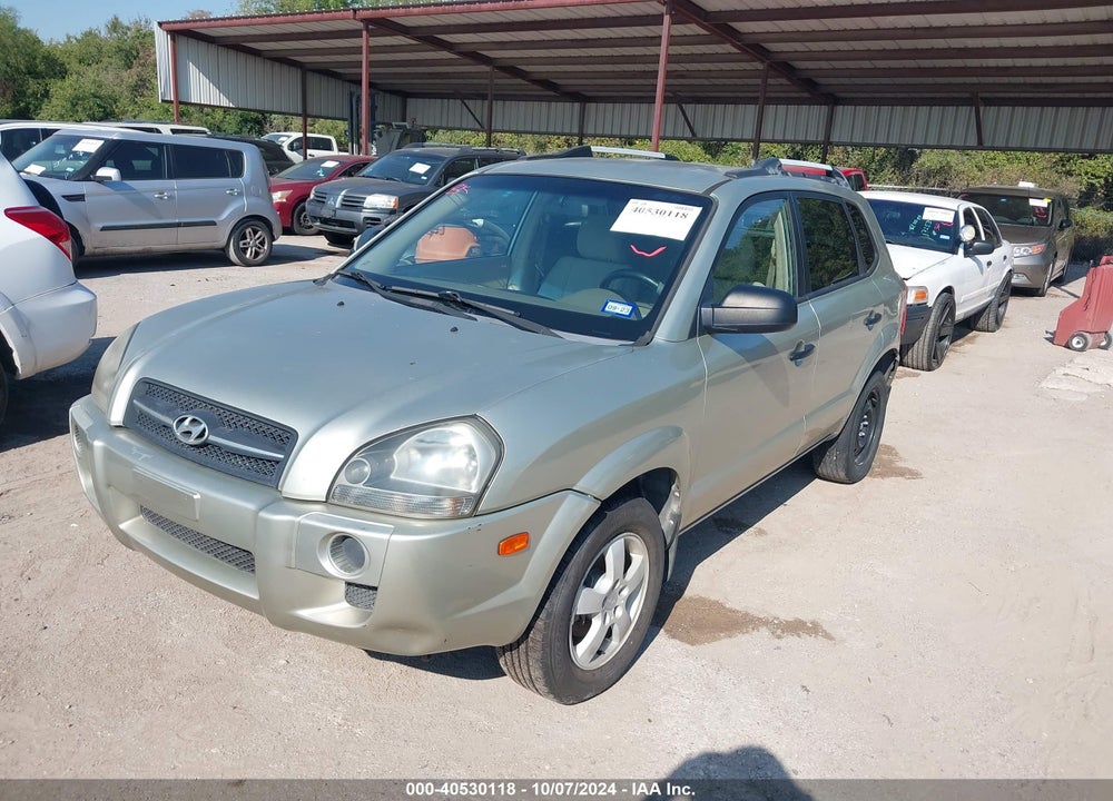 2007 HYUNDAI TUCSON GLS VIN: KM8JM12B97U632037