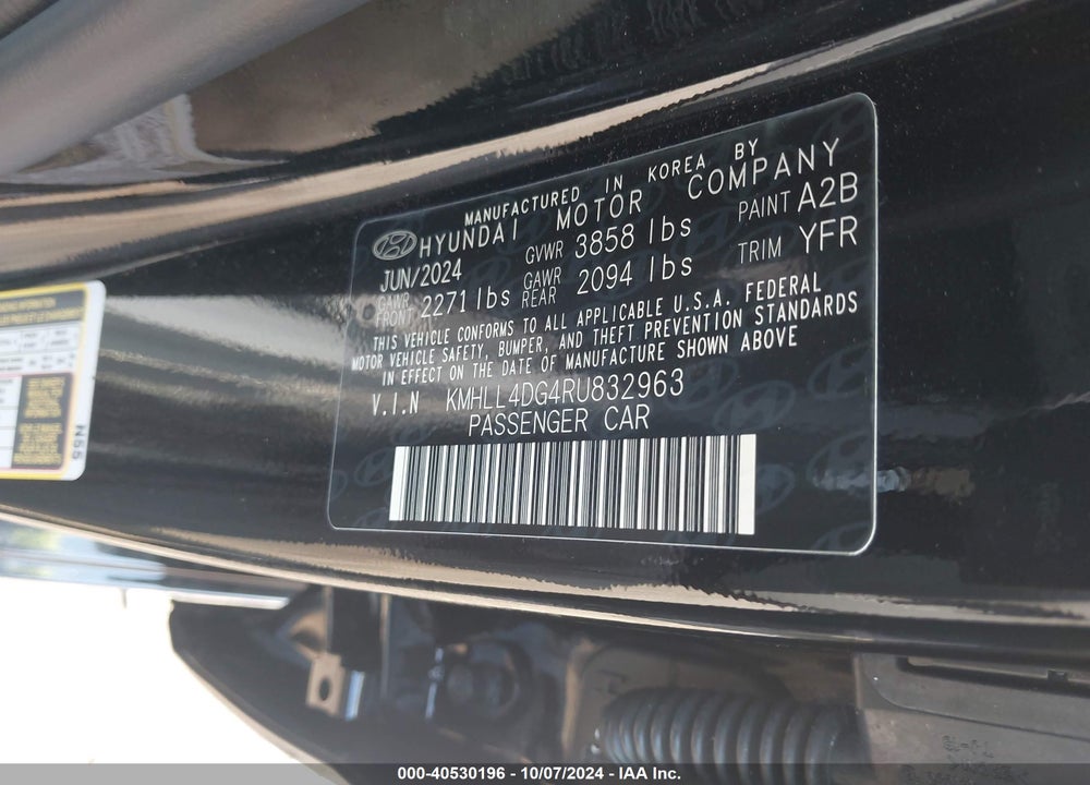 2024 HYUNDAI ELANTRA SE VIN: KMHLL4DG4RU832963