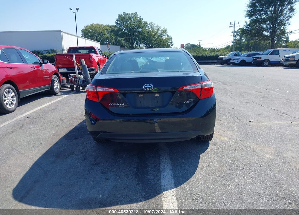 2016 TOYOTA COROLLA LE VIN: 5YFBURHE5GP390529