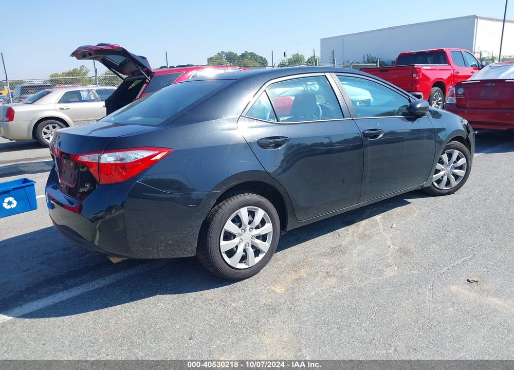 2016 TOYOTA COROLLA LE VIN: 5YFBURHE5GP390529