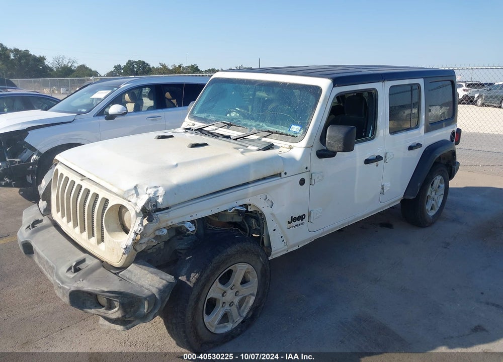 2022 JEEP WRANGLER UNLIMITED SPORT RHD 4X4 VIN: 1C4HJXKN0NW146291