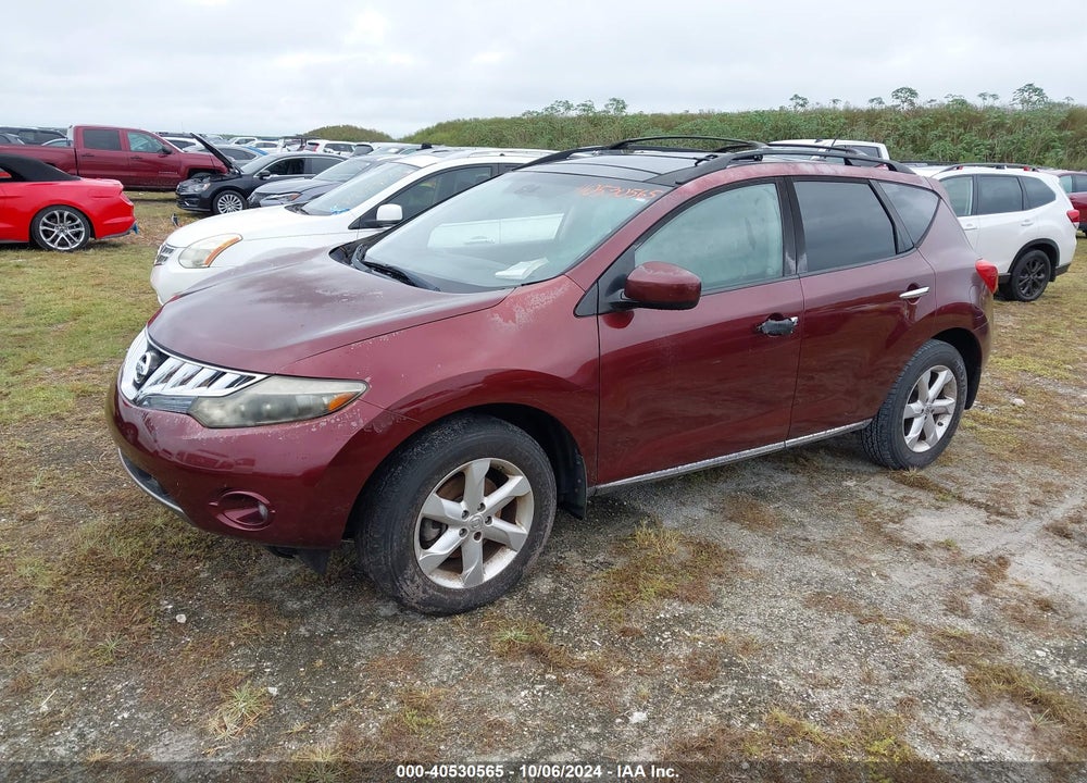 2009 NISSAN MURANO SL VIN: JN8AZ18U29W019851
