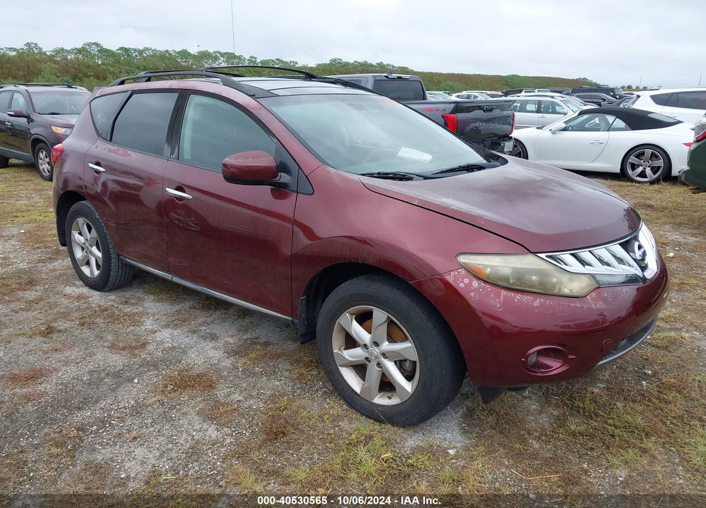 2009 NISSAN MURANO SL VIN: JN8AZ18U29W019851