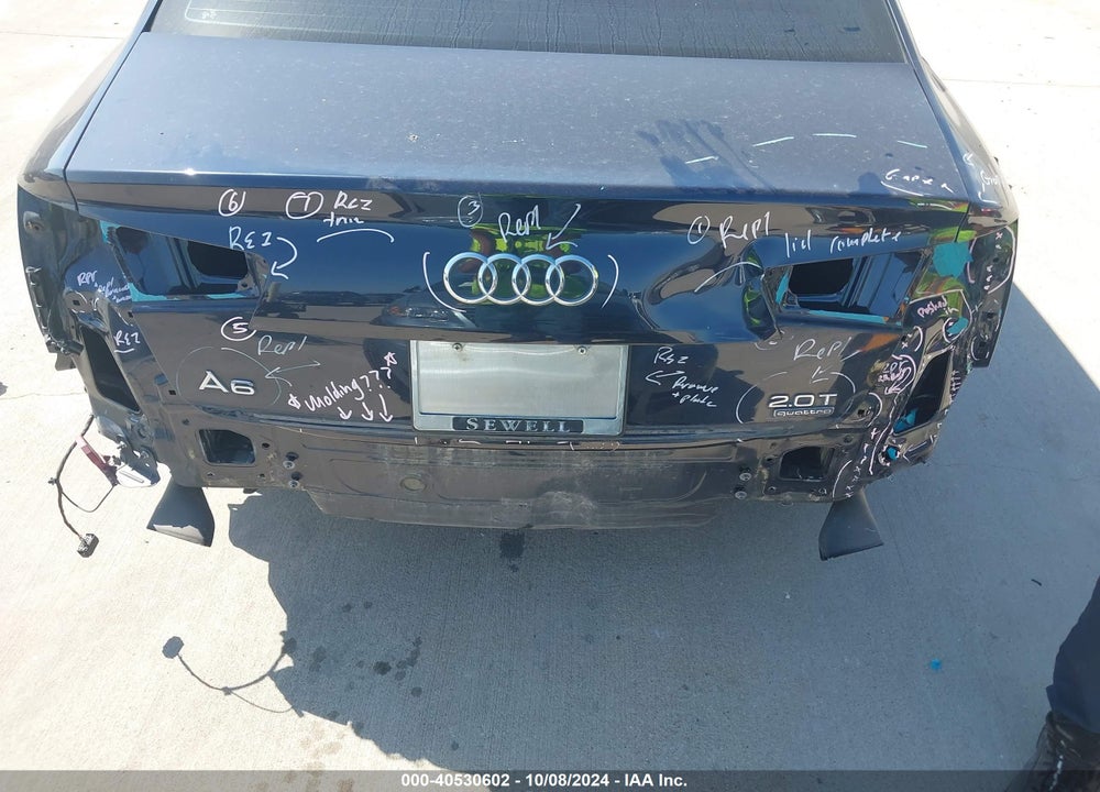2017 AUDI A6 2.0T PREMIUM VIN: WAUG8AFCXHN117207