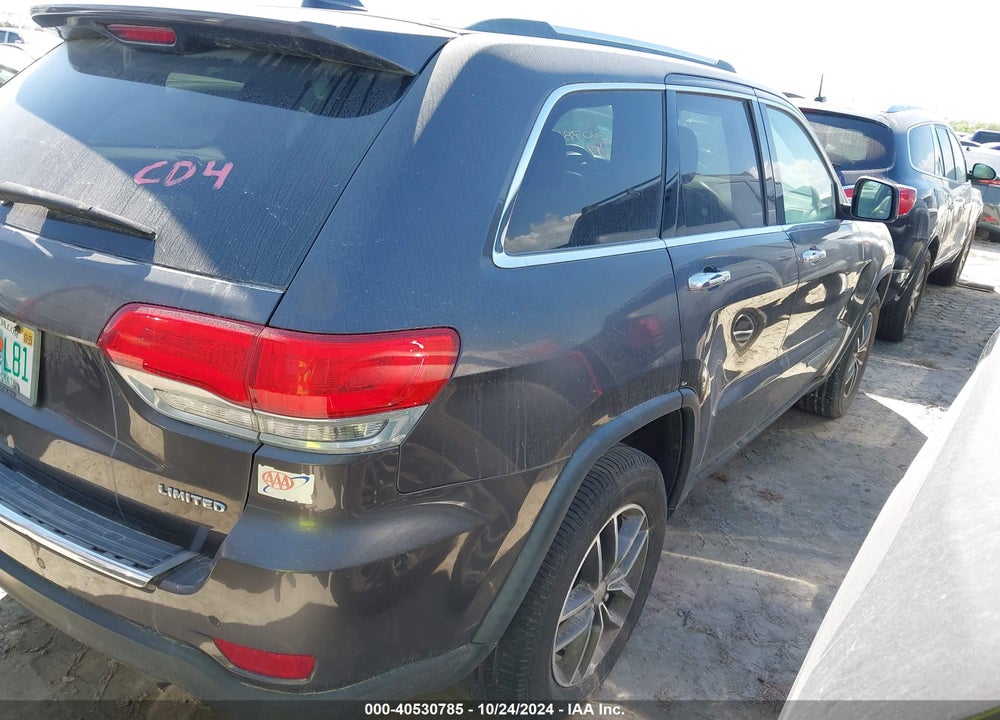 2017 JEEP GRAND CHEROKEE LIMITED 4X2 VIN: 1C4RJEBG2HC622721