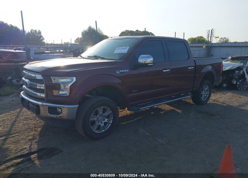 2016 FORD F-150 LARIAT VIN: 1FTEW1EGXGFD47620