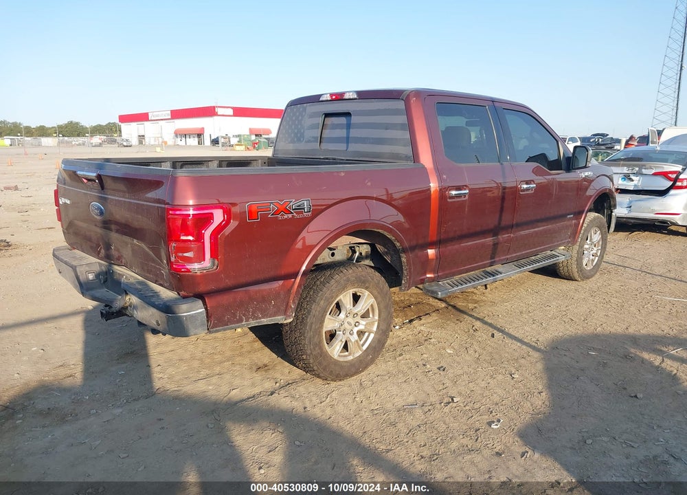2016 FORD F-150 LARIAT VIN: 1FTEW1EGXGFD47620