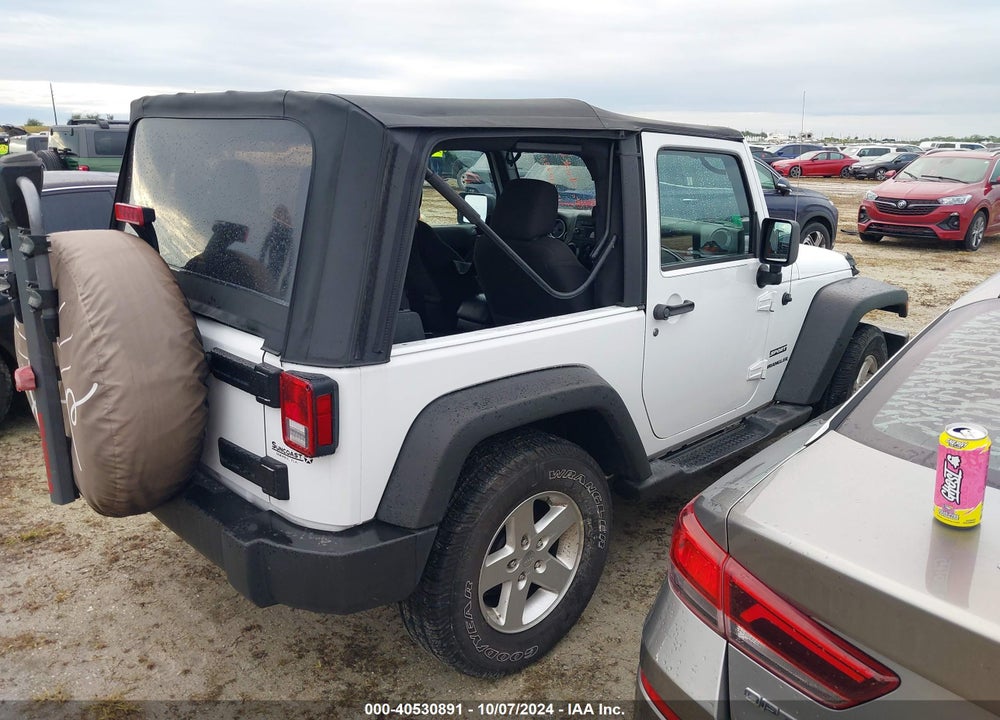 2016 JEEP WRANGLER SPORT VIN: 1C4AJWAG0GL339110