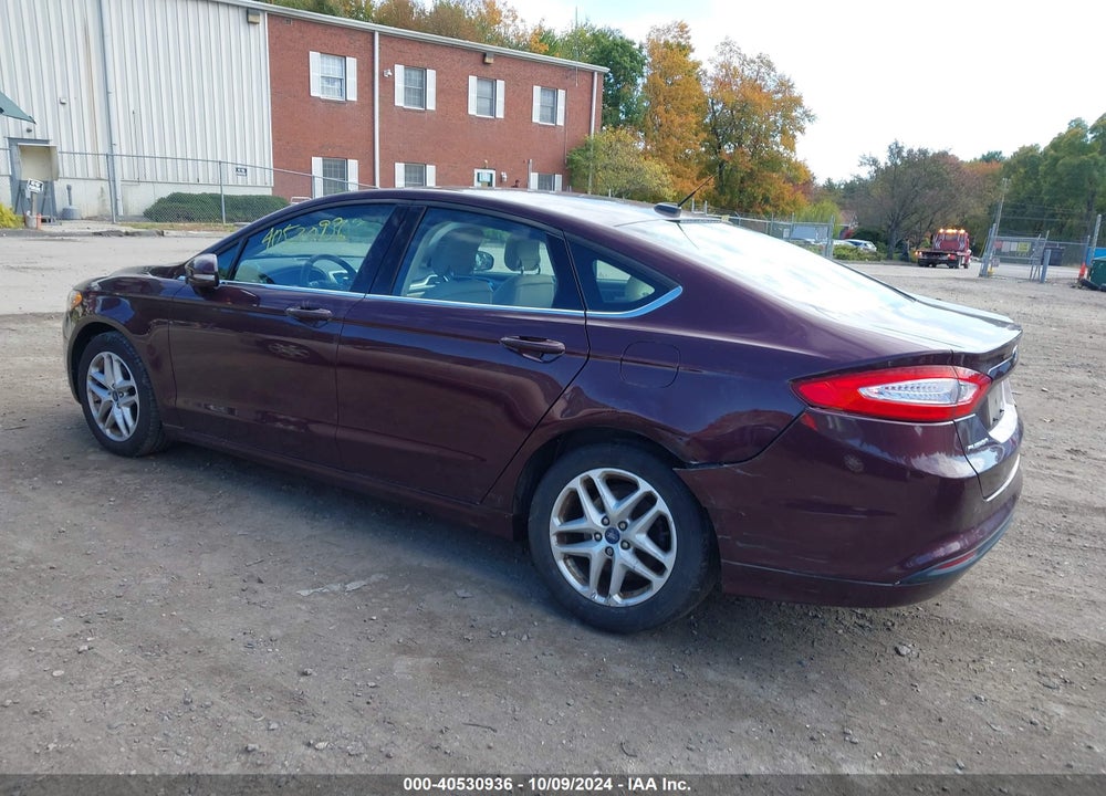 2013 FORD FUSION SE VIN: 3FA6P0HR5DR387018