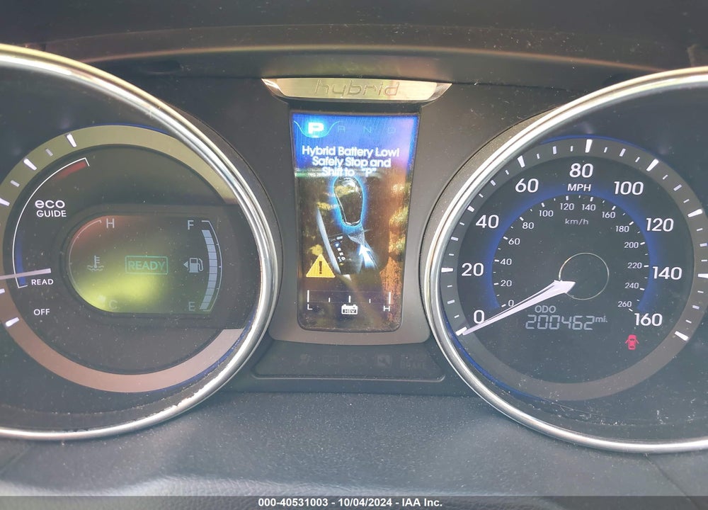 2013 HYUNDAI SONATA HYBRID VIN: KMHEC4A44DA070585