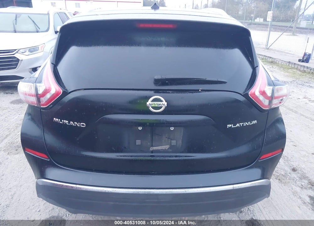2015 NISSAN MURANO PLATINUM VIN: 5N1AZ2MG2FN233673