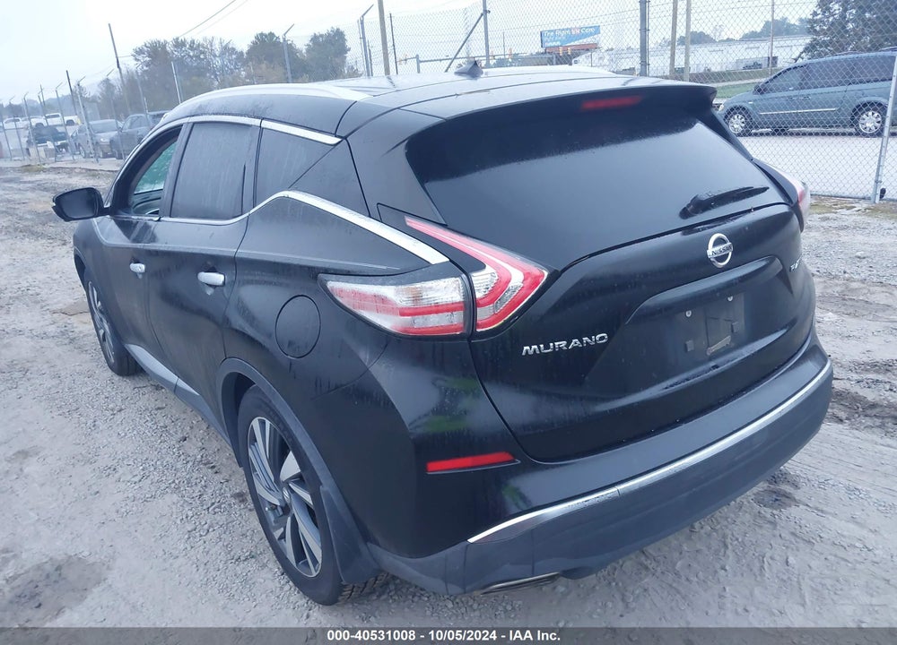 2015 NISSAN MURANO PLATINUM VIN: 5N1AZ2MG2FN233673