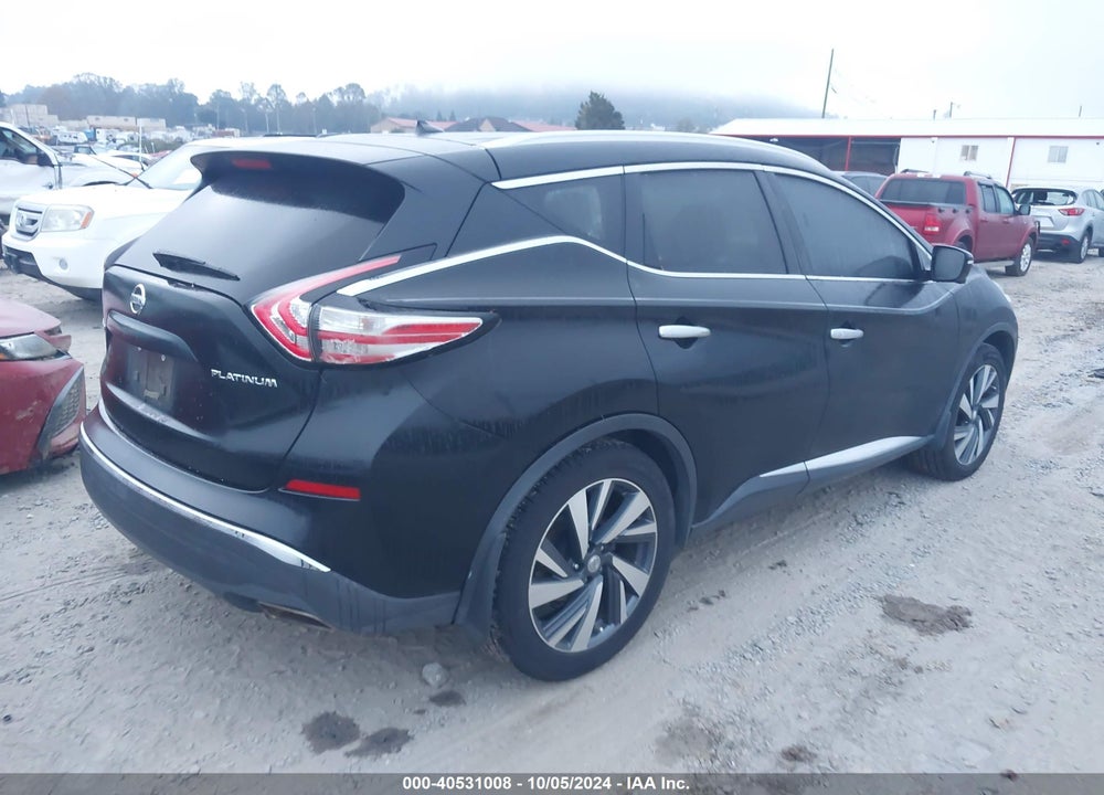 2015 NISSAN MURANO PLATINUM VIN: 5N1AZ2MG2FN233673