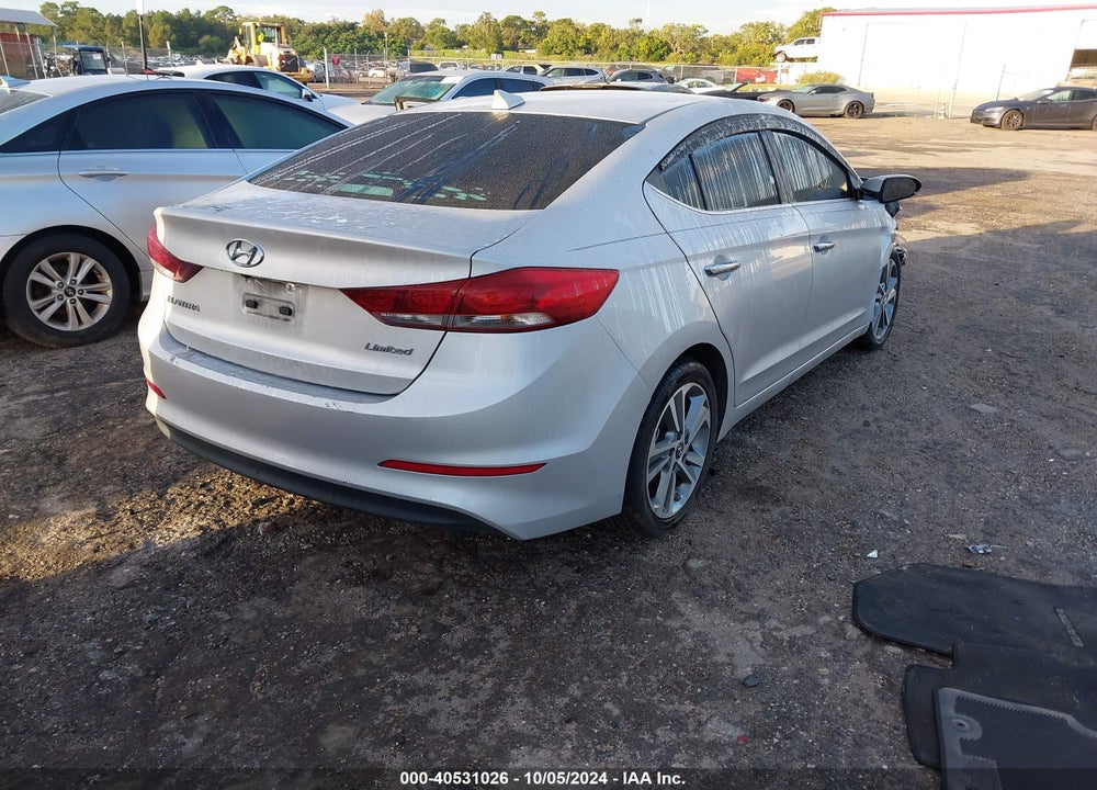 2017 HYUNDAI ELANTRA LIMITED VIN: KMHD84LF0HU146786