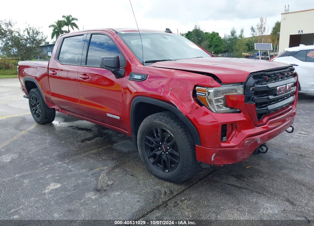 2021 GMC SIERRA 1500 4WD SHORT BOX ELEVATION VIN: 3GTU9CET5MG311145