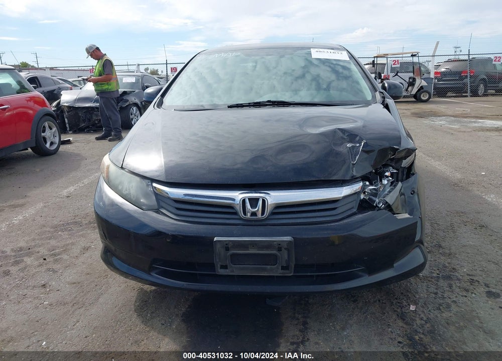 2012 HONDA CIVIC LX VIN: 19XFB2F53CE359664
