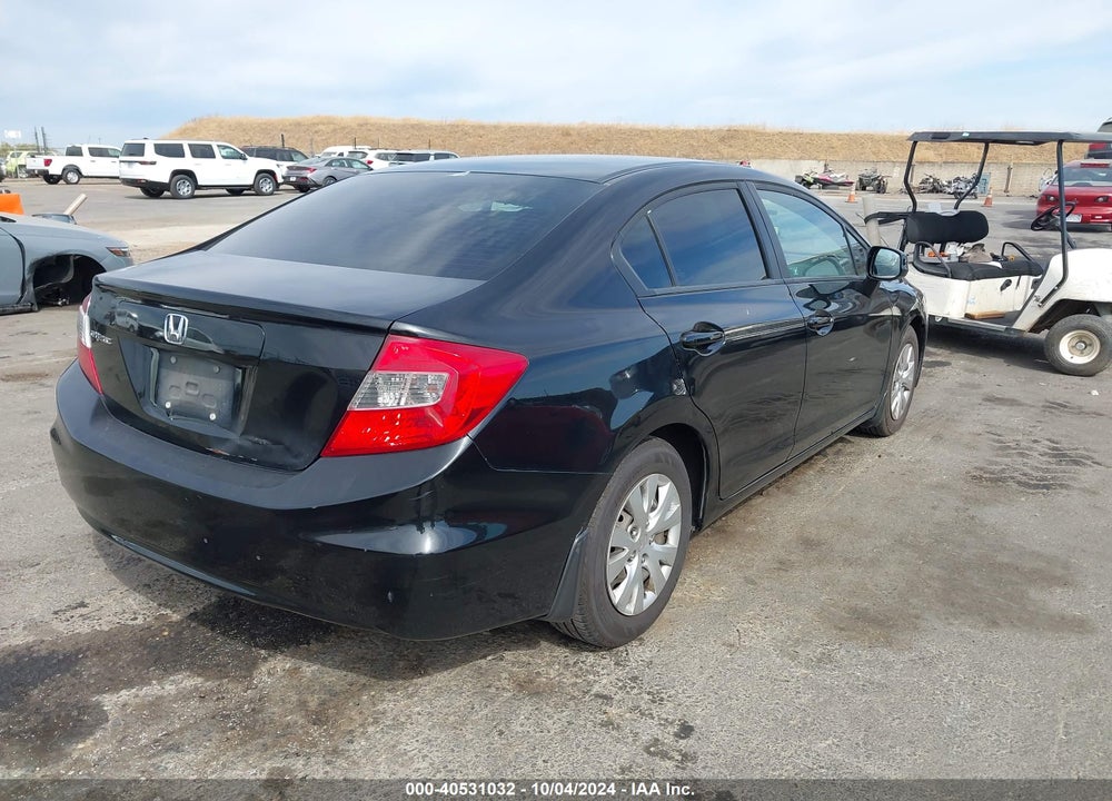 2012 HONDA CIVIC LX VIN: 19XFB2F53CE359664