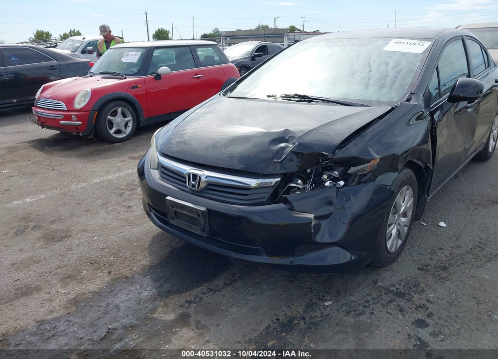 2012 HONDA CIVIC LX VIN: 19XFB2F53CE359664