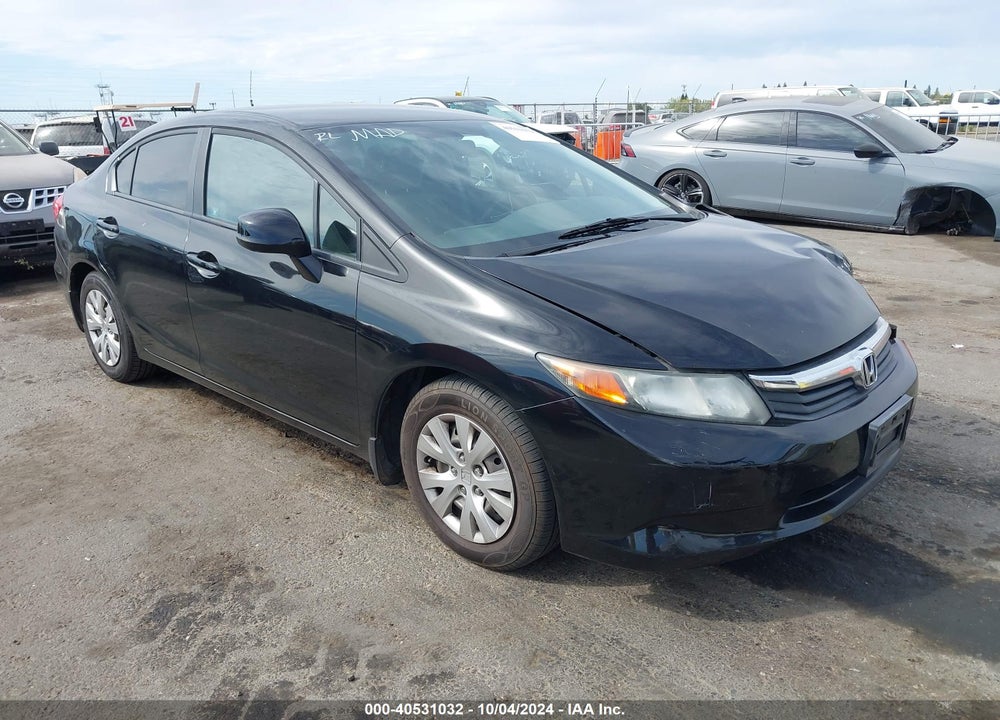 2012 HONDA CIVIC LX VIN: 19XFB2F53CE359664