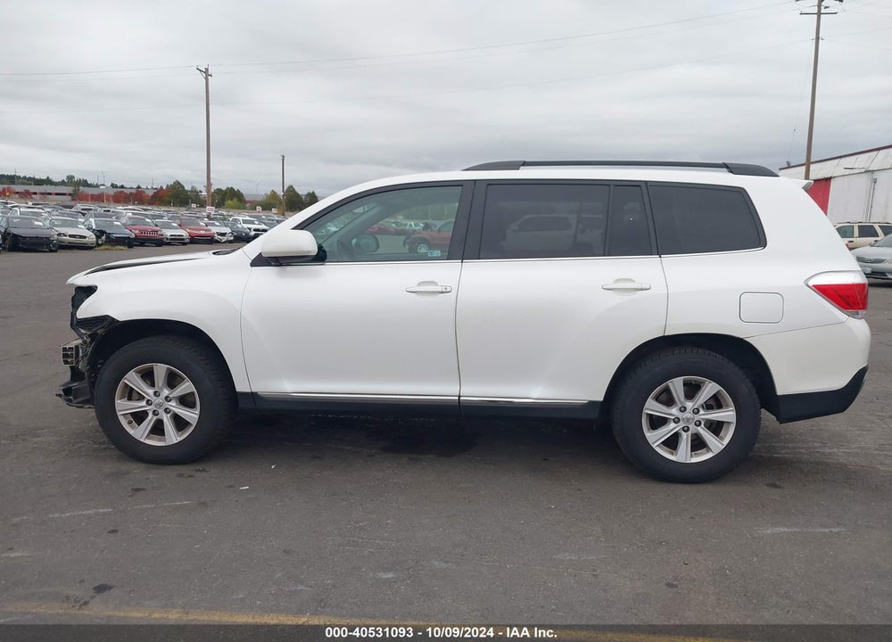 2013 TOYOTA HIGHLANDER BASE PLUS V6 VIN: 5TDBK3EH7DS223240