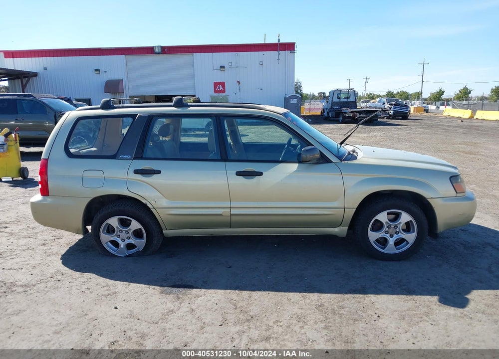 2003 SUBARU FORESTER XS VIN: JF1SG65603H748621