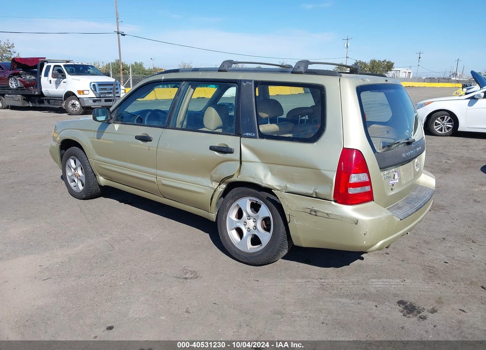 2003 SUBARU FORESTER XS VIN: JF1SG65603H748621