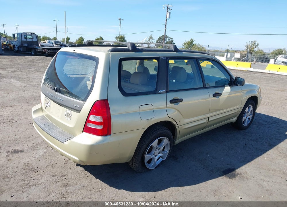 2003 SUBARU FORESTER XS VIN: JF1SG65603H748621