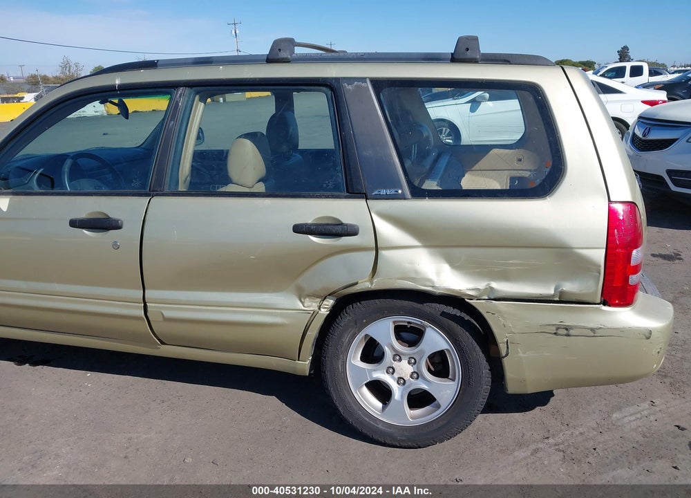2003 SUBARU FORESTER XS VIN: JF1SG65603H748621