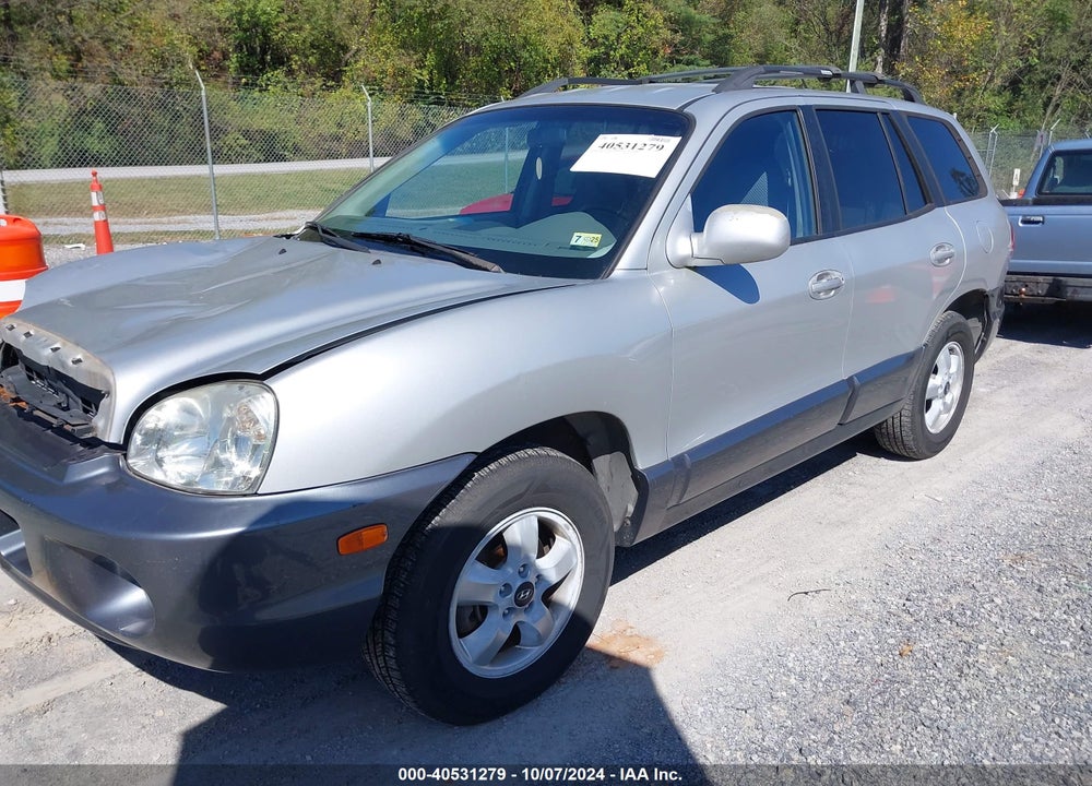 2006 HYUNDAI SANTA FE GLS VIN: KM8SC73D96U044664