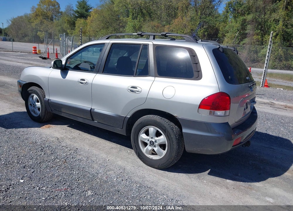2006 HYUNDAI SANTA FE GLS VIN: KM8SC73D96U044664
